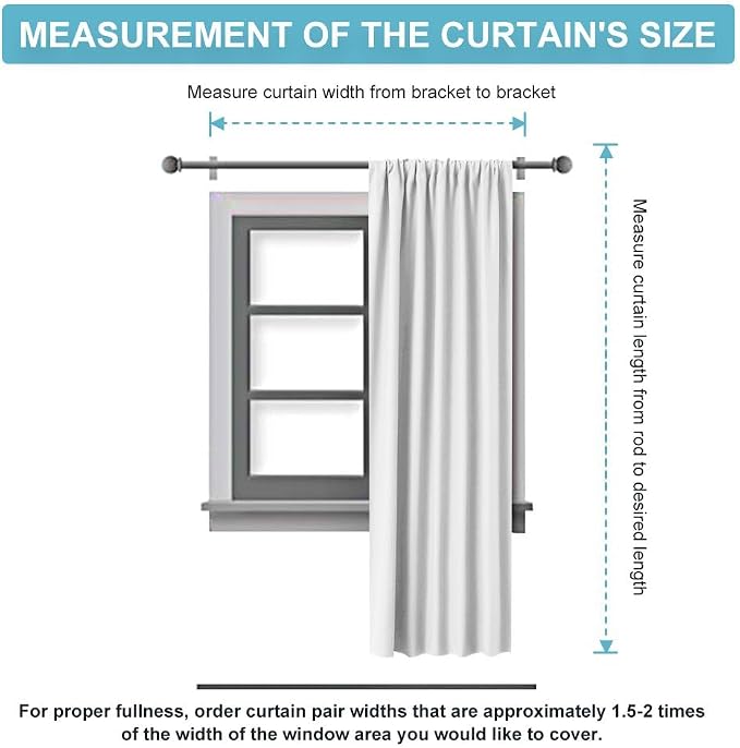 RYB HOME Curtains for Bedroom Living Room 72 inches Long, Thermal Insulated - Image 7