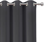 LEMOMO Dark Grey Thermal Blackout Curtains/38 x 63 Inch/Set of 2 Panels Room - Image 6