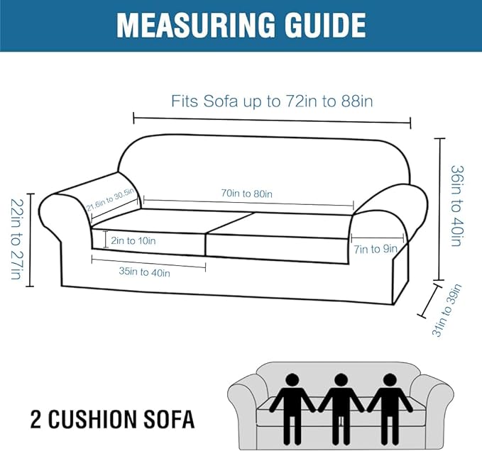 H.VERSAILTEX Stretch Sofa Covers - Image 2