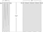 NICETOWN 100% Absolutely Blackout Linen Curtains - Image 2