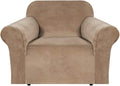 H.VERSAILTEX Stretch Velvet Armchair Cover Couch Covers 1 Cushion Chair by HVERSAILTEX