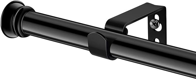 Standard Decorative Window Curtain Rods 30 to 88 Inch, 5/8 Inch Diameter Small by Alskarhem