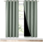 NICETOWN 100% Blackout Window Curtain Panels, Full Light Blocking Drapes by NICETOWN