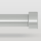 VOIIY Silver Curtain Rods for Windows 66 to 120 Inch, Size:36-120 Inch by VOIIYCurtainRods