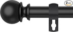 Curtain Rod Set for Windows 28 to 60 Inch by Poskena