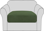 H.VERSAILTEX Stretch Couch Cushion Covers Individual Seat Sofa Chair Slipcovers by HVERSAILTEX