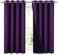 NICETOWN Kitchen Full Blackout Curtain Panels, Super Thick and Soft Insulated by NICETOWN
