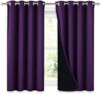 NICETOWN Kitchen Full Blackout Curtain Panels, Super Thick and Soft Insulated by NICETOWN
