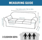 H.VERSAILTEX Modern Velvet Plush 4 Piece High Stretch Sofa Slipcover Sofa Cover - Image 2