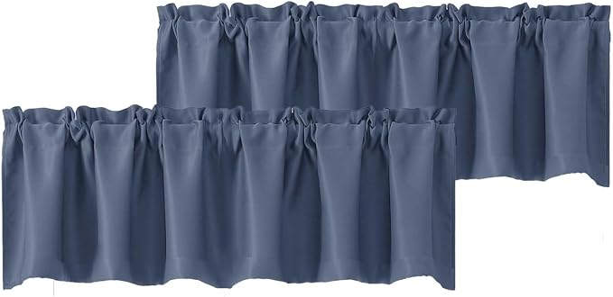 Chyhomenyc Blackout Valances for Windows, Short Window Valance Curtains for by Chyhomenyc
