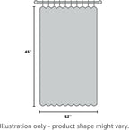 YJ YANJUN Vintage Lace Curtains Boho Sheer Kitchen Curtain Panels 45 inch Length - Image 5