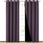 NICETOWN 100% Blackout Curtains 84 inches Long, 52 inches Wide, Pair of Energy by NICETOWN