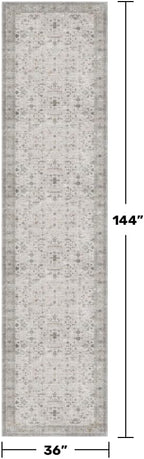 Hazo Haus Light Gray Kitchen Rug 12 ft Long - Image 2