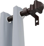 Curtain Rods for Windows 36-48 inch, 5/8 inch Bronze Curtain Rod by Unknown