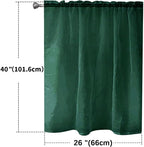 SpaceDresser Basic Rod Pocket Sheer Voile Window Curtain Panels Foliage Green 1 - Image 2