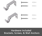 GXOACKJ Curtain Rods for windows 32-48 inch, 5/8 inch Decorative Silver - Image 6