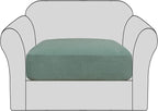 H.VERSAILTEX High Stretch Individual Seat Cushion Covers Sofa Slipcovers Couch by HVERSAILTEX