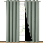 NICETOWN 100% Blackout Window Curtain Panels, Cold and Full Light Blocking by NICETOWN