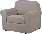 H.VERSAILTEX Stretch Chair Slipcovers 2 Pieces Armchair Cover Furniture by HVERSAILTEX