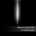 LEMOMO Blackout Curtains 66 x 72 Inch Long Frost Grey Curtains Set of 2 Panels - Image 3