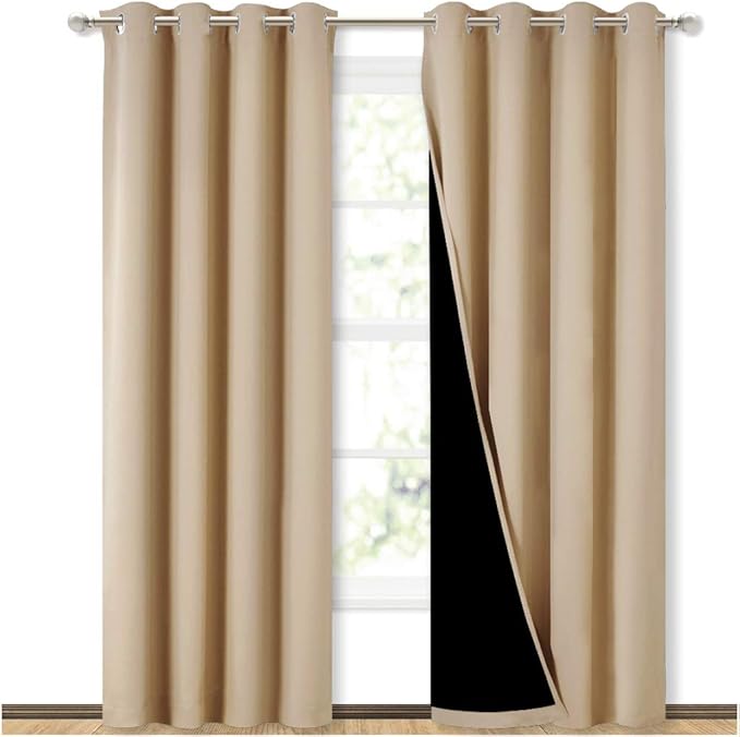 NICETOWN Living Room Completely Shaded Draperies, Privacy Protection & Noise by NICETOWN