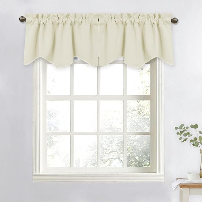 NICETOWN Blackout Valance Curtains, Farmhouse Short Kitchen Curtain Valances - Image 7