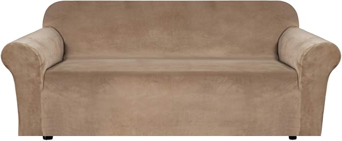 H.VERSAILTEX Stretch Velvet Sofa Covers Large Couch Covers Sofa Slipcovers by HVERSAILTEX
