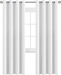 H.VERSAILTEX White Curtains for Living Room Pure White Curtain 96 inches Long by HVERSAILTEX