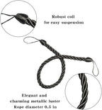 BEL AVENIR Curtain Rope Tiebacks, Drapery Rope Holdbacks - Image 2