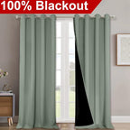 NICETOWN Full Shading Curtains for Windows, Super Heavy-Duty Black Lined - Image 2