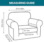 Turquoize 2 Piece Chair Covers Chair Slipcovers - Image 2