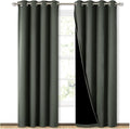 NICETOWN 100% Blackout Curtains 84 inches Long, Pair of Energy Smart & Noise by NICETOWN