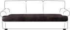 Leather Look Couch Cushion Covers Sofa Seat Slipcovers Sets Couches Furniture by ANARACHON