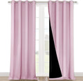 NICETOWN Full Shading Curtains for Windows, Super Heavy-Duty Black Lined by NICETOWN
