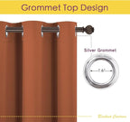 NICETOWN Valances for Windows, Elegant Room Darkening Grommet Half Window - Image 2