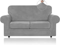 WEERRW Velvet Couch Covers for 2 Cushion Couch Sofa by WEERRW