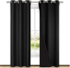NICETOWN Room Warming Blackout Curtains 80 inches Long, Full Light Blocking by NICETOWN