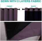 NICETOWN 100% Blackout Curtains 84 inches Long, 52 inches Wide, Pair of Energy - Image 5
