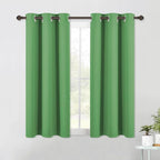 NICETOWN Forest Green Blackout Curtain Panels 48 inch Long Set of 2 by NICETOWN