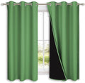 NICETOWN 100% Blackout Curtains 54 inches Long, Forest Green, 1 Pair, 42 inches by NICETOWN