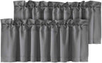H.VERSAILTEX Blackout Valances for Windows, Kitchen Window Valance Curtains for by HVERSAILTEX