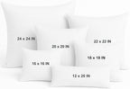 LANE LINEN 4 Pack 18x18 White Throw Pillow Inserts - Image 9