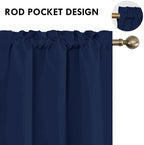 DWCN Kitchen Curtains for Small Windows 45 inch Long 2 Panels Set, Rod Pocket - Image 4