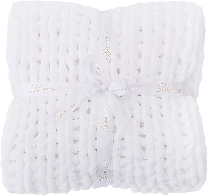 Bigacogo Chunky Knit Throw Blanket - Image 8
