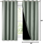 NICETOWN Greyish Green 100% Blackout Lined Curtains, 2 Thick Layers Completely - Image 9