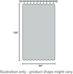 MIULEE 2 Panels Solid Color White Sheer Window Curtains Elegant Window Voile - Image 8