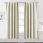 RYB HOME Extra Wide Curtains for Bedroom Living Room 72 inches Long, Thermal by RYBHOME