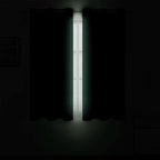 LEMOMO Blackout Curtains 66 x 54 Inch Long Dark Green Curtains Set of 2 Panels - Image 3