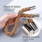 NICEEC 6 Pack Strong Magnetic Curtain Tiebacks Modern Simple Style Drape Tie - Image 3