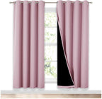 NICETOWN 100% Blackout Window Panel Curtains, Full Light Blocking Drapes by NICETOWN